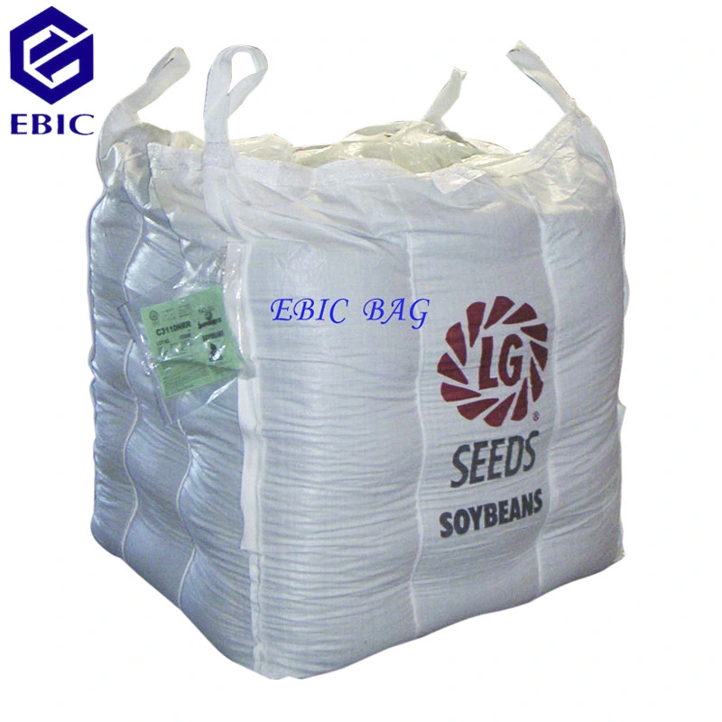 Customized PP Plastic Flecon Container Building Material Sand Baffle Super Sack Sling Ton Jumbo Bulk FIBC Q Fertilizer Cement Printed Woven Big Bag