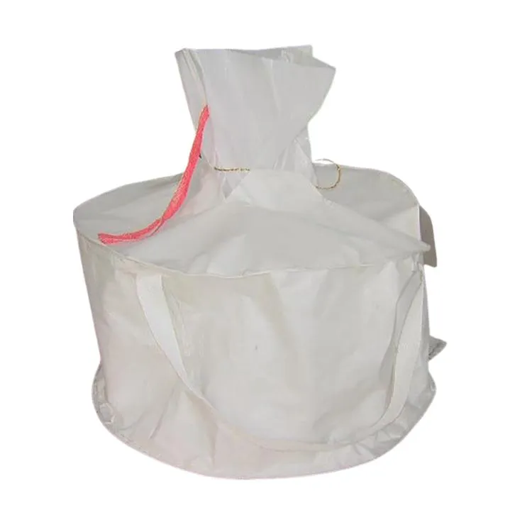 Sacchi Jumbo grandi FIBC a fondo tondo da 500 kg per il trasporto di polvere di sabbia e ghiaia